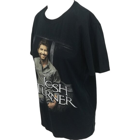 Josh Turner Graphic Tee Tour T-Shirt Size M Black Country Y2K Music Band Black - Picture 4 of 10